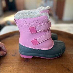 Cat & Jack Pink and Gray Kids Boots